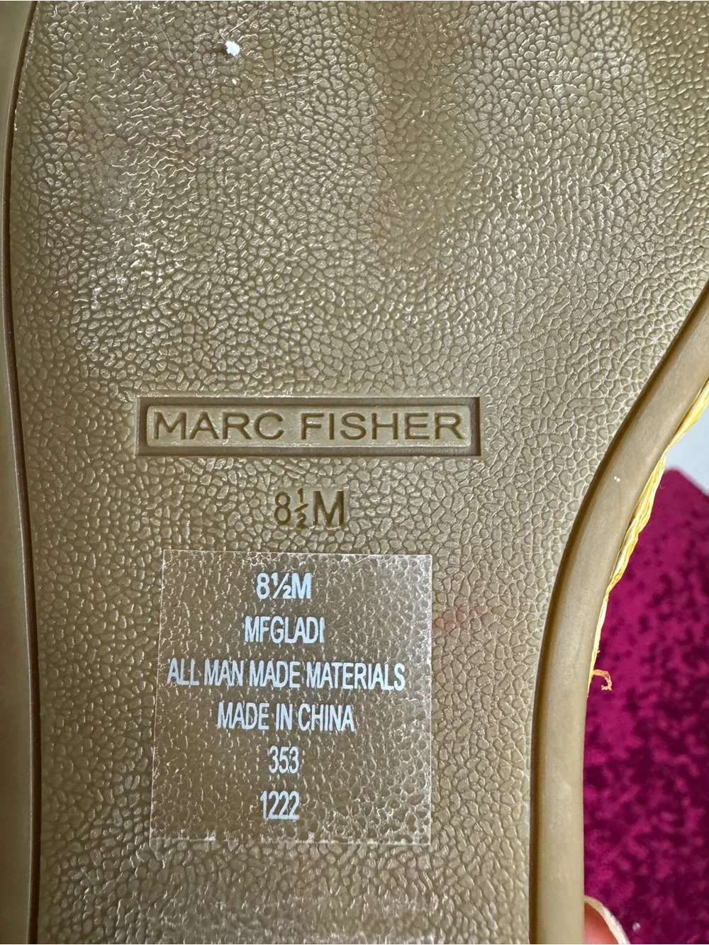 MARCH FISHER 🤎 Tan Woven Leather Espadrille Wedge Sandals (Women’s 8.5)